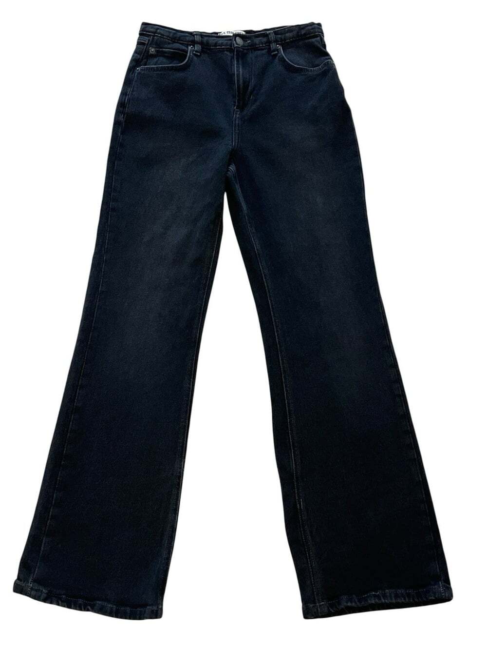 Free People We The Free 90’s Grunge Indie Sleaze Chic Wide Leg Black Jeans-31